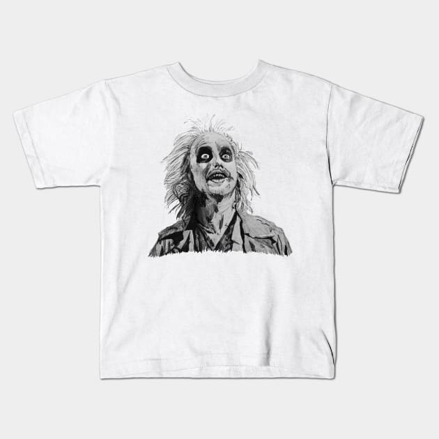 Beetlejuice Kids T-Shirt by nfrenette